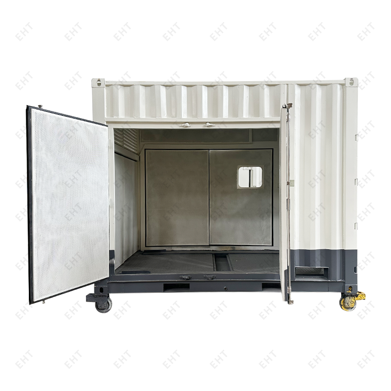 Niestandardowa obudowa sprężarki powietrza o długości 12 stóp z systemem gromadzenia wody i oleju