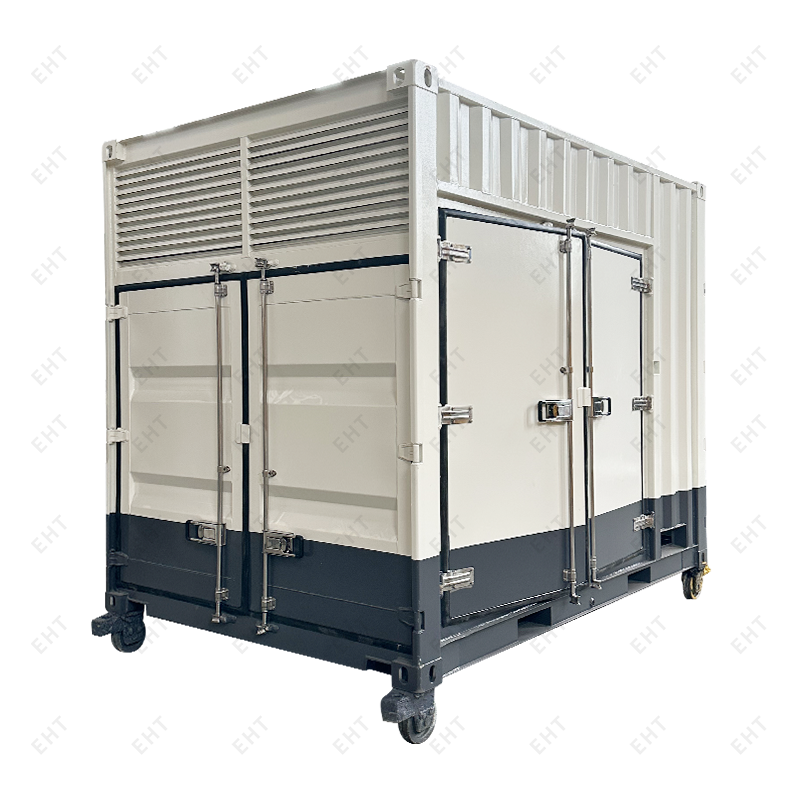 Niestandardowa obudowa sprężarki powietrza o długości 12 stóp z systemem gromadzenia wody i oleju