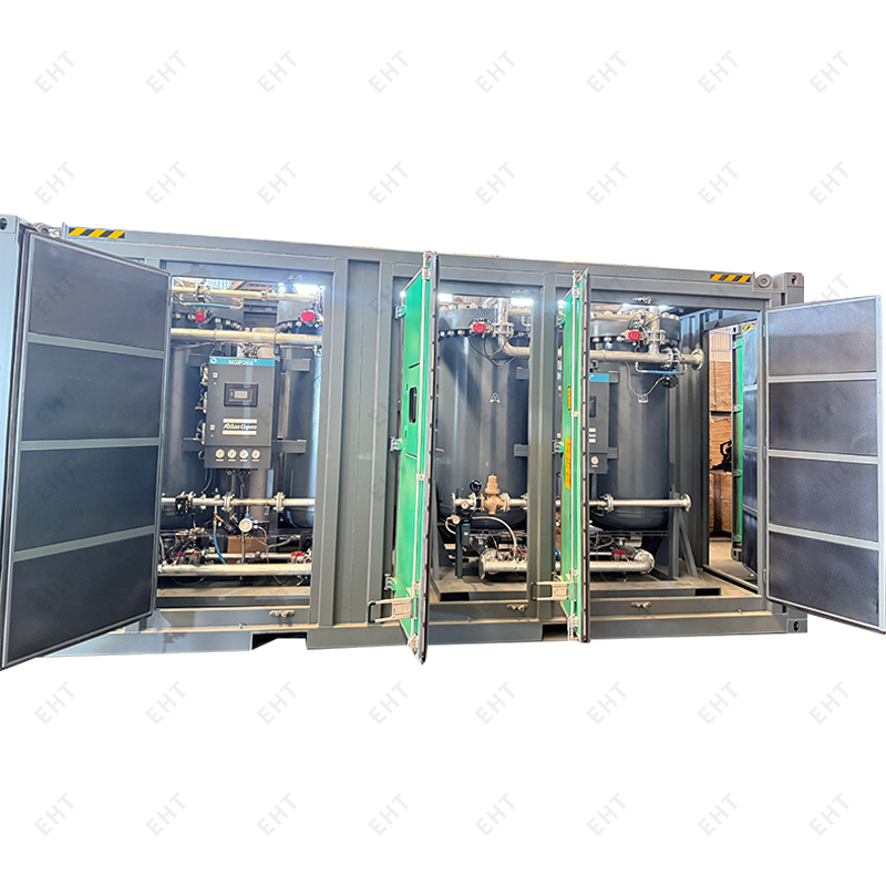 Kontener na sprzęt azotowy o długości 20 stóp – modułowa kabina robocza do zastosowań przemysłowych i morskich