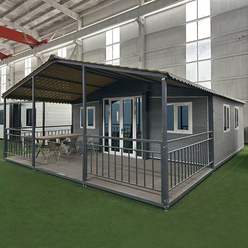 Prefabrykowany mobilny moduł mieszkalny o długości 20 stóp z podwójnym skrzydłem i możliwością rozbudowy