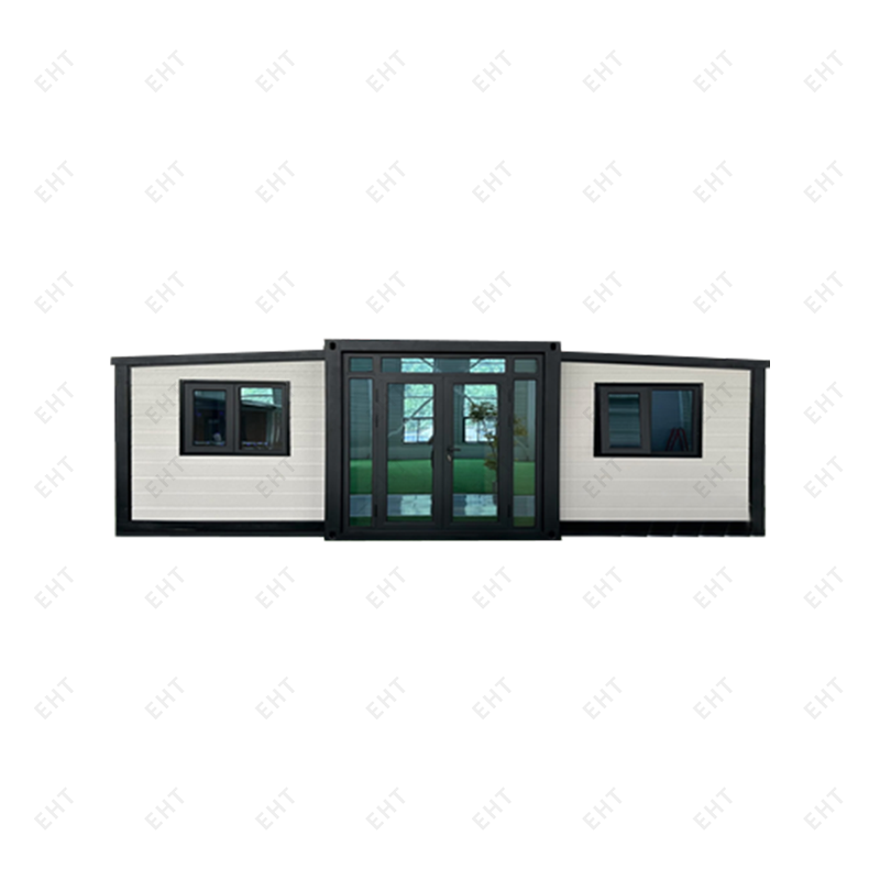 Prefabrykowany mobilny moduł mieszkalny o długości 20 stóp z podwójnym skrzydłem i możliwością rozbudowy